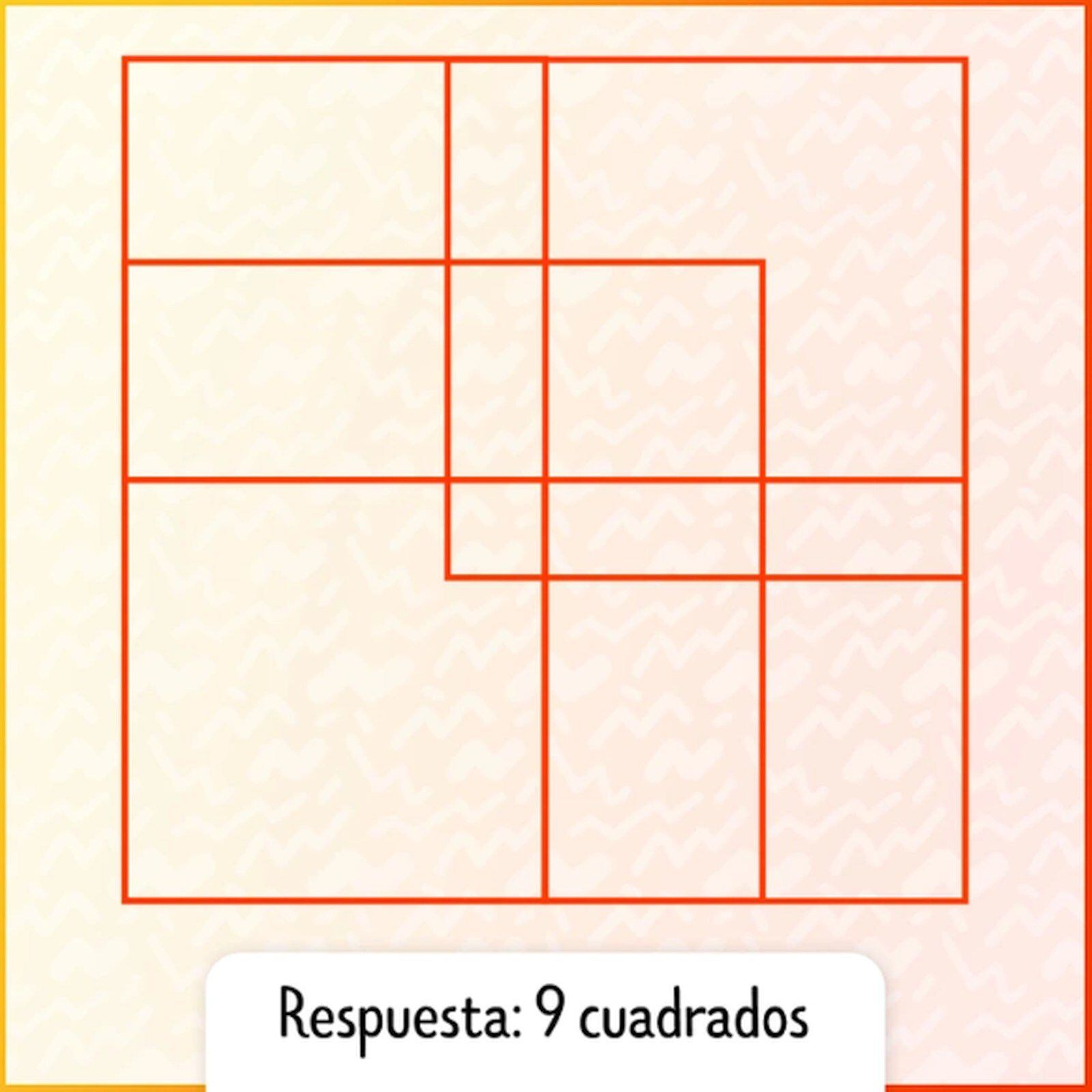 RETO VISUAL | En esta imagen se indica la cantidad exacta de cuadrados. (Foto: genial.guru)