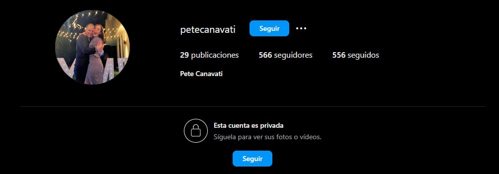El perfil social de Pedro Canavati se mantiene privado (Foto: Pedro Canavati / Instagram)
