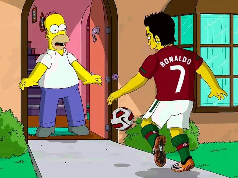 Cristiano Ronaldo hizo su aparición en Los Simpsons. (Foto: Pasión Fútbol)