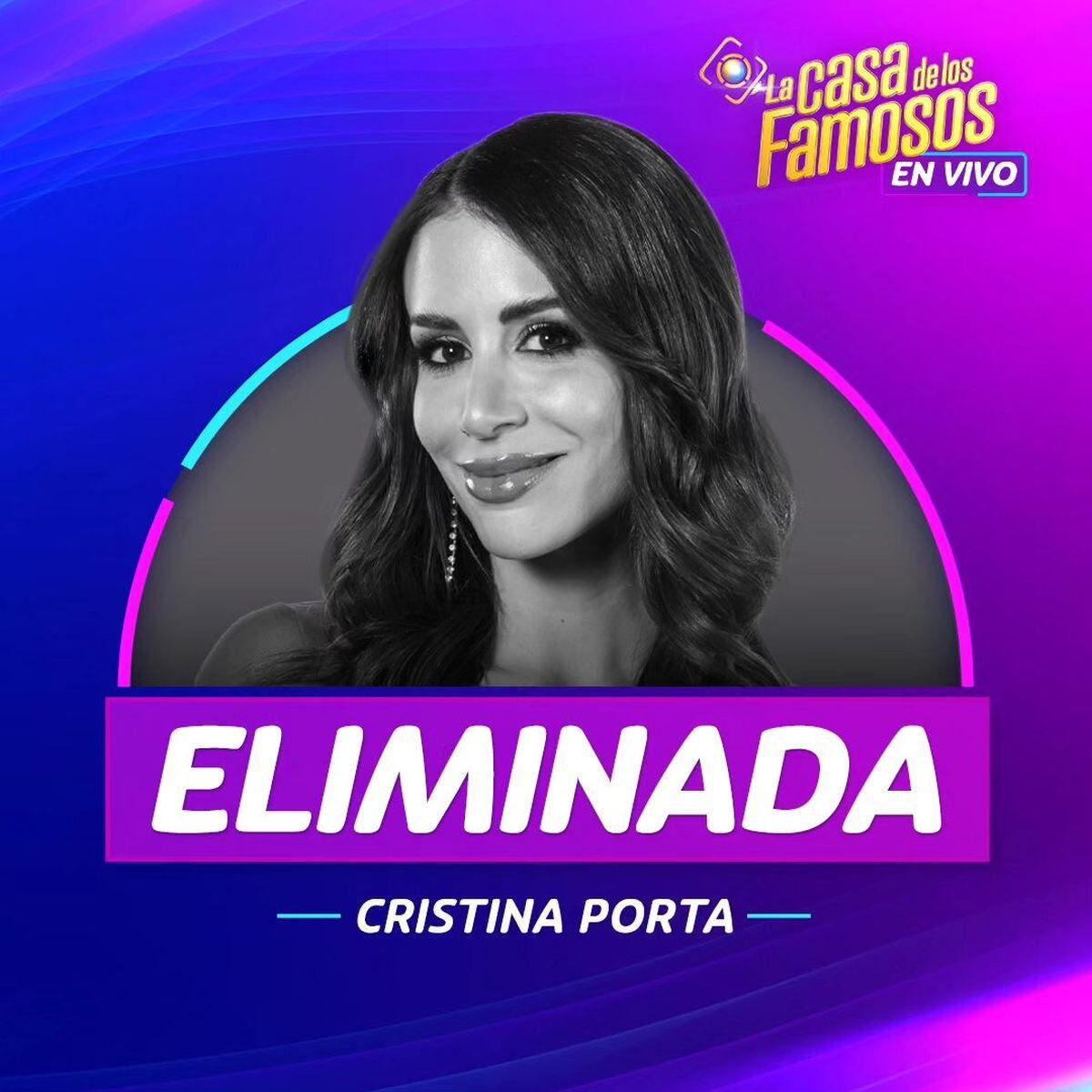 Cristina Porta fue eliminada de "La casa de los famosos 4" (Foto: Telemundo)
