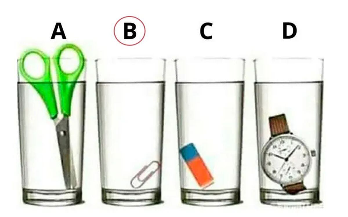 ACERTIJO VISUAL | Aquí te revelo cuál de los cuatro vasos de agua tenía más líquido. (Foto: Genial.Guru)