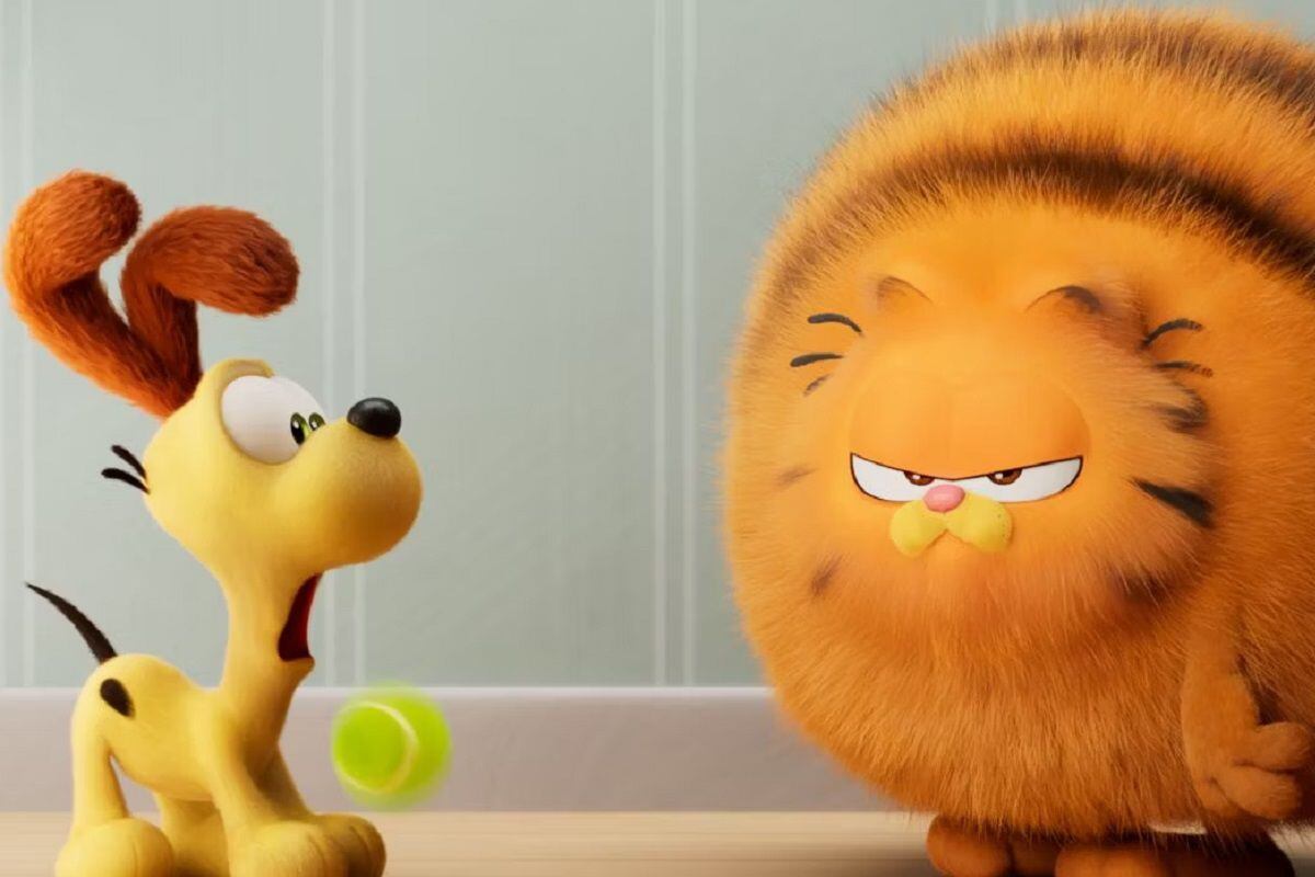 Harvey Guillén le presta voz a Odie, el mejor amigo del famosos gato, en la película animada "The Garfield Movie" (Foto: Sony Pictures Releasing)