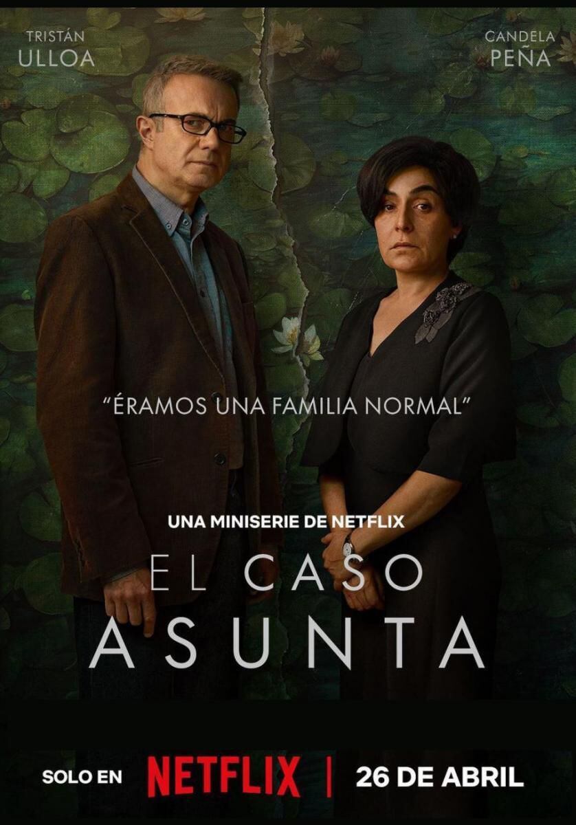 Tristán Ulloa y Candela Peña son las figuras principales del póster de la serie "El caso Asunta" (Foto: Netflix)